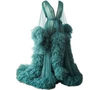 Donna Tulle Robe Kimono Accappatoio maternità Prospettiva Rob, Green, M