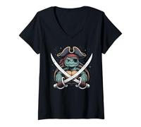 Donna Turtles Sea The Ultimate Deadlifter - Palestra per allenamento divertente Maglietta con Collo a V