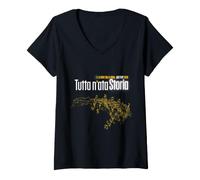 Donna Tutta n'ata Storia - PIANO2FORTE 2026 Maglietta con Collo a V