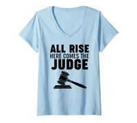 Donna Tutti in Piedi, ecco Che Arriva Il Giudice Maglietta con Collo a V