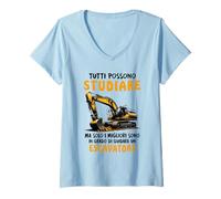 Donna Tutti Possono studiare ma Solo i Migliori Sono in Grado Maglietta con Collo a V
