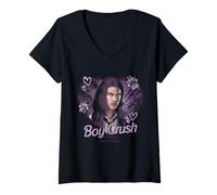 Donna Twilight Boy Crush Jacob Heart Collage Werewolf Movie Maglietta con Collo a V