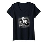 Donna Twilight New Moon Bella Edward Jacob Trio Maglietta con Collo a V