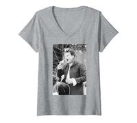 Donna U2 Bono allo Stadio Live Aid di Wembley 1985 Maglietta con Collo a V