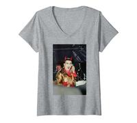 Donna U2 Bono Vestito da Diavolo allo Zoo TV Tour 1993 Maglietta con Collo a V
