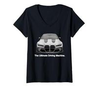 Donna Ultimate Driving Machine Euro G Ottanta M Tre Maglietta con Collo a V