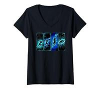 Donna Ultimate Frisbee Player - Fantastico Gioco di Golf a Disco Volante Maglietta con Collo a V