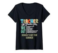 Donna Ultimo giorno di scuola Freedom Tour Freedom Tour Break Maglietta con Collo a V