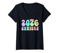 Donna Ultimo Primo Giorno 2026 Seniors Regola di Laurea Gestiamo la Scuola Maglietta con Collo a V
