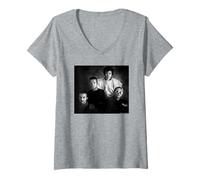 Donna Ultravox Band Ritratto Midge Ure Chris Duffy Fotografia Maglietta con Collo a V