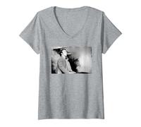 Donna Ultravox Midge Ure Vienna TOTP 1981 di Virginia Turbett Maglietta con Collo a V