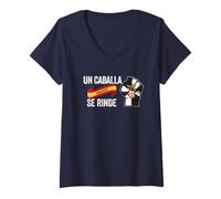 Donna Un caballa nunca se rinde, Un Ceutan Non Si arrende mai Maglietta con Collo a V