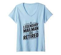 Donna Un postino leggendario Si è ritirato Maglietta con Collo a V