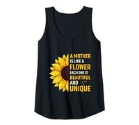 Donna Una Madre è Come Un Fiore ognuno Bello e Unico Canotta