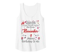 Donna Una Regina è Nata Il 1° Novembre 1 ° Compleanno Canotta