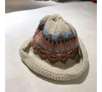 Donna Uncinetto Cappello da Pescatore Maglia Giapponese Jacquard Rétro Caldo