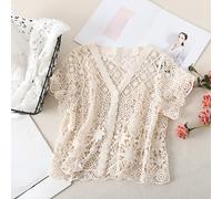 Donna Uncinetto Corto Coprispalle Pizzo Bolero Cardigan Floreale Traforato Wrap