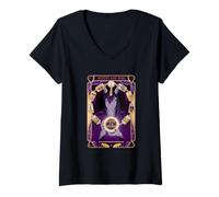 Donna Unicorn Fate In My Horn Wise Seers Ragazze Donne Fantasy Lover Maglietta con Collo a V