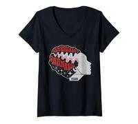 Donna Universal Monsters Bride Beautifully Dramatic Goth Maglietta con Collo a V