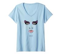 Donna Universal Monsters Bride Minimalist Portrait Maglietta con Collo a V