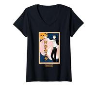 Donna Universal Monsters Classic Anime Dracula Maglietta con Collo a V