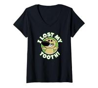 Donna Unlimited Squirrels Zoom I Lost My Tooth Maglietta con Collo a V