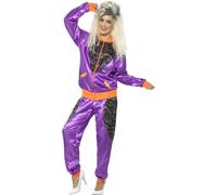 Donna Uomo 80s Guscio Suit Costume Scouser Tuta da Donna Nuovo