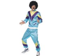 Donna Uomo 80s Guscio Suit Costume Scouser Tuta da Donna Nuovo