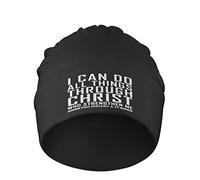 Donna Uomo Berretti Invernale Filippesi 4:13 Versetti Cristianesimo Caldo Berretto Caldo Invernale Cappelli Comodo Cappello in Maglia per Bici Arrampicata Sci