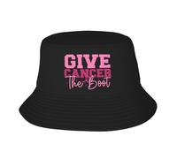 Donna Uomo Bucket Hat Give Cancer The Boot Cappelli Estivo Protezione UV Cappelli A Secchiello Leggero Cappello da Sole per Ciclismo Pesca All'Aperto