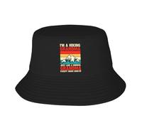 Donna Uomo Bucket Hat I'm A Hiking Grandma Cappelli A Secchiello Traspirante Cappello da Sole Pieghevole Cappelli Estivo per Escursionismo Trekking Caccia
