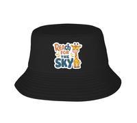 Donna Uomo Bucket Hat Leopard Reach for The Sky Cappello da Pescatore Pieghevole Cappelli A Secchiello Classico Cappelli Estivo per Ciclismo Pesca Caccia