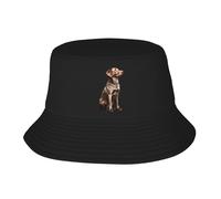Donna Uomo Cappelli A Secchiello Labrador Retriever Dogs Sitting On Top Cappello da Sole Classico Bucket Hat Leggero Cappello da Pescatore per Caccia Campeggio Escursionismo