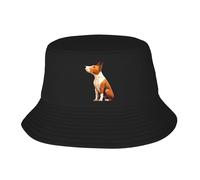 Donna Uomo Cappelli A Secchiello Terrier Dogs Sitting On Top Cappello da Pescatore Leggero Cappelli Estivo Pieghevole Bucket Hat per Ciclismo Viaggi Trekking