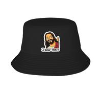 Donna Uomo Cappelli Estivo Jesus Funny I Saw That 3 Bucket Hat Classico Cappello da Pescatore Protezione UV Cappello da Sole per Caccia Ciclismo Spiaggia