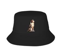 Donna Uomo Cappello da Sole Border Collie Dogs Sitting On Top Cappelli A Secchiello Traspirante Cappello da Pescatore Protezione UV Cappelli Estivo per Trekking Pesca Caccia
