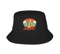 Donna Uomo Cappello da Sole Photography Simle Cappello da Pescatore Protezione Solare Bucket Hat Pieghevole Cappelli A Secchiello per Campeggio Caccia Escursionismo