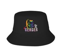 Donna Uomo Cappello da Sole Pride Love Has No Gender Cappello da Pescatore Classico Bucket Hat Pieghevole Cappelli A Secchiello per Pesca Escursionismo All'Aperto