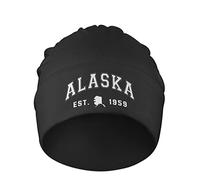 Donna Uomo Cappello in Maglia Alaska The Last Frontier Gifts Unisex Classic Cuffed Caldo Berretto Comodo Berretto in Maglia Morbido Berretti Invernale per Inverno Sci Bici