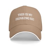 Donna Uomo Cappello Trucker This Is My Drinking Hat Cappellino da Baseball Moda Berretto da Baseball Traspirante Snapback cap per Sport Tennis Pesca