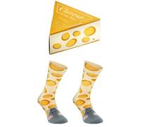 Donna Uomo Divertenti Rainbow Socks - Cotone Calze Formaggio e Topolino 1 Paia - Tamaño 41-46