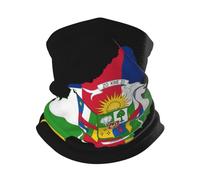 Donna Uomo Fascia per Capelli Mappa della Bandiera Dell'Africa Centrale Passamontagna Durevole Decorazione Facciale Elastico Ghetta da Collo per Yoga Escursionismo Ciclismo