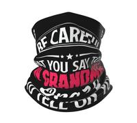 Donna Uomo Ghetta da Collo Fai Attenzione A Quello Che Mi Dici, Mia Nonna È Pazza. Passamontagna Multiuso Fascia per Capelli Elastico Sciarpa A Tubo per Yoga Arrampicata Campeggio