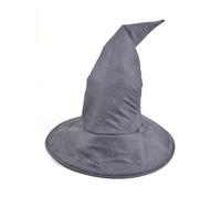 Donna Uomo Grigio Mago Cappello Gandalf Mago Lungo a Punta Costume Acc