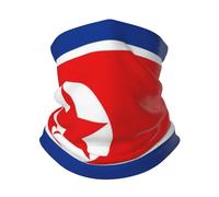 Donna Uomo Headwrap Bandiera della Corea del Nord Bandana Durevole Sciarpa A Tubo Antivento Passamontagna per Campeggio Yoga Ciclismo
