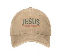 Donna Uomo Il Modo La verità La Vita Stampato Berretto da Baseball Regolabile Trucker Cappello papà Baseball Snapback cap