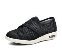 Donna Uomo Ortopediche Scarpe per diabetici, Scarpe per fascite Plantare con Memory Foam, Scarpe da Passeggio Regolabili per Anziani, artrite, Edema, Piedi gonfi, Pollice valgo,40.5