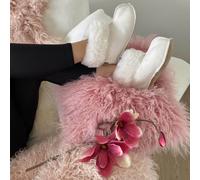 Donna & Uomo Pantofole IN Pelle Di Agnello Bettschuhe Sogno Bianco Suola Cuoio