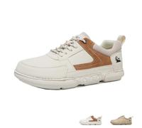 Donna Uomo Scarpe da Ginnastica Stringate Scarpe Basse da Passeggio Leggere | Mocassini Slip On Scarpe In Pelle Traspiranti Sneakers Casual Piatte Con Lacci Per La Vita Urbana