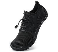 Donna Uomo Scarpe da Mare Unisex Scarpette da Bagno Spiaggia per Immersione Nuotare Sport Acquatico(1922 Noir,44 EU)